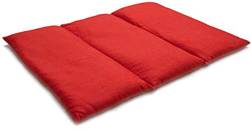 Cherry Stone Cushion Large 40 x 30 cm - 3 Chambers - Cherry Red - Heat Cushion - Grain Pillow