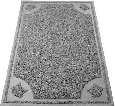Mr. Pen- Large Cat Litter Mat, 17”X24”, Gray