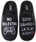 LARES - Zapatillas Casa para Hombre y niño Play Colorines. Color: Negro Talla: 39 - Frase Divertida No molestar jugando a la Play Suela Goma.