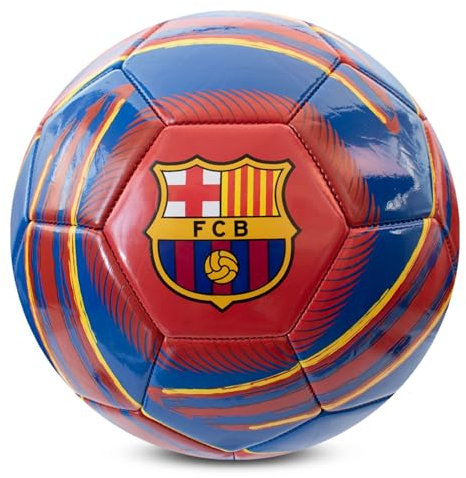 Hy-Pro Ballon de Football sous Licence Officielle FC Barcelone Cyclone | Taille 5, Barca, entraînement, Match, Marchandise, Collection pour Enfants et Adultes