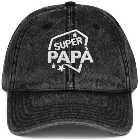 QZOSZ Cappello Uomo con Visiera, Berretto da Baseball Personalizzato Cappellino con Ricamo Super papà Regali Divertenti Uomo, Cappello Baseball Idee Regalo Festa del papà Nonno Natale Compleanno