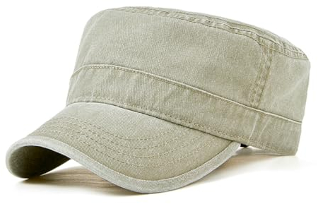 YAMEE Militär Cap Unisex - Klassische Vintage Army Basecap für Herren und Damen - Verstellbare Denim Baumwolle Sonnenschutz Mütze