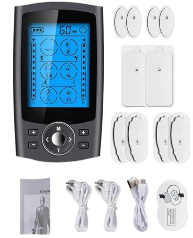 ycezw Elektrisk massageapparat för muskler, muskelstimulator för obehagslindring,Muskelstimulator Pulsmassager - 36 massagelägen Muskelmassager, nervstimulator för helkroppsmassage