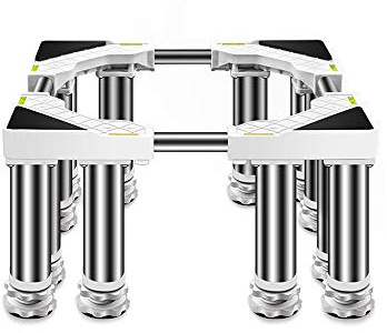 Soporte universal para lavadora con ajuste de altura, estante portátil para secadora, base de pedestal con patas rodantes, bandejas de suelo para muebles, gabinetes, aire acondicionado vertical, 12