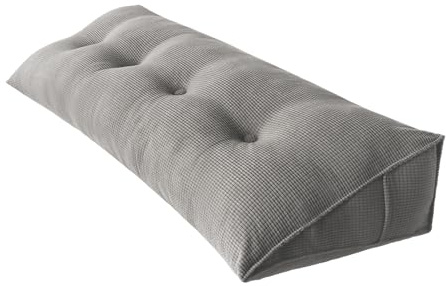 MANGGUO Cojín de cabecera Triangular para Reposo en Cama con Funda extraíble Cojín de Lectura para posicionamiento del Respaldo – Cojín de Lectura para Sentarse en la Cama