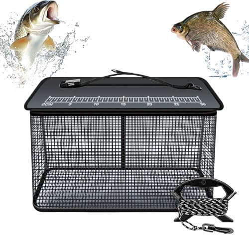 Jlobnyiun Piège de pêche pliable, panier en filet réfléchissant pour pêche vivante | Piège de rangement robuste pour ruisseau et roche de mer