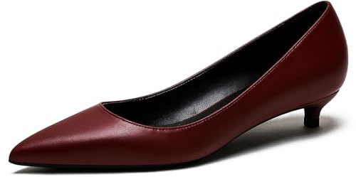 Wtharosa Zapatos Salón Sin Cordones Mujer Tacón Kitten Punta Afilada Tacón Bajo