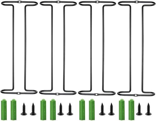 Portabicchieri da Vino da 4 Pezzi, Portabicchieri Sotto il Ripiano del Mobiletto con Porta Calici per Asciugatura Portabicchieri da Vino Portabicchieri Appendiabiti per Armadietto da Cucina Bar