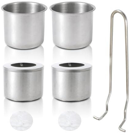 Qsvbeeqj Juego Quemadores Bioetanol Acero Inoxidable Etanol con Inserto Chimenea Fibra Vidrio para Interiores Y Exteriores