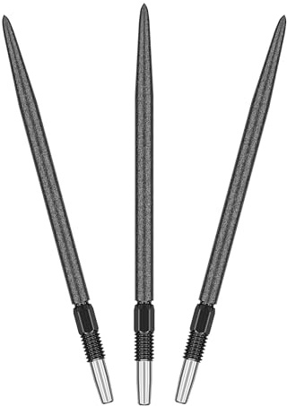 Target Darts Swiss Point SLK Luke Littler Dart Points (3 Pack Set of Tips) 30MM/35MM/42MM – Gold/Silver/Black | Rough Textured Dart Points, Replacement Steel Dart Tips, Professional Dart Accessories