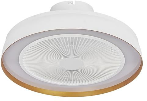 Osram Ventilateur de plafond Compact 480 49 W, 1 100 lm, 2 700-6 500 K CCT, 1 900 m³/h, 6 vitesses, minuterie, blanc