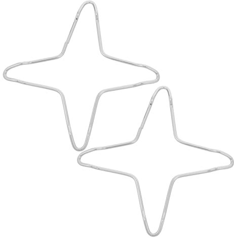 Homoyoyo 2pièces Réducteur De Feu De Gaz Pour Wok Support Antidérapant Acier Adapté à Petites Casseroles Laitiers Et Cafetières Accessoires De Cuisine