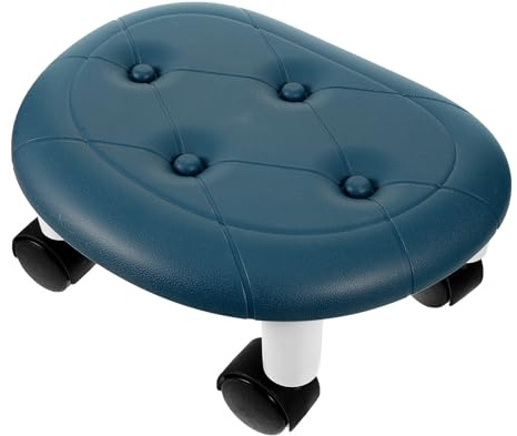 jojofuny Tabouret Roulant Petit en Plastique délicat avec Roues, adapté pour pédicure et Utilisation à Domicile