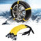 Snow Tyre Chain, 10 Pcs Snow Chains Adjustable Car Tire Snow Chain Wheel Chain for Vehicle Truck SUV Tyre Emergency Use, Yellow and Black, 185-225mm
