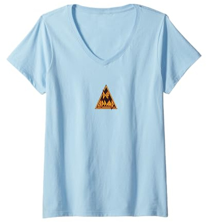 Def Leppard - Tiny Triangle V-Neck T-Shirt