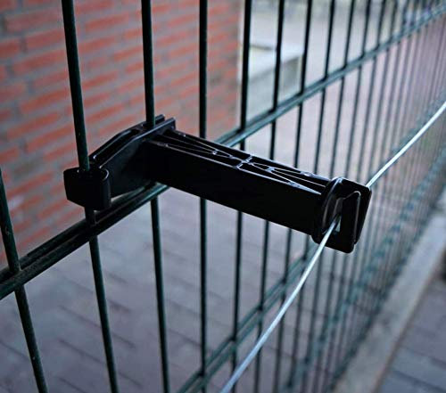 25x Isolateur pour clôture à double tige tapis à double tige clôture électrique clôture de jardin, ruban, toron, câble, fil de fer