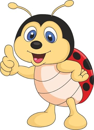 U24 Aufkleber witziger Marienkäfer 18 x 24 cm Autoaufkleber Sticker Konturschnitt