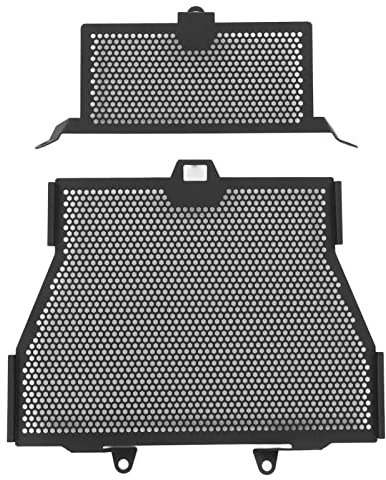 Cubierta de la Parrilla del Enfriador de Aceite de la Motocicleta, 2 Piezas de Protector de Radiador de Acero Inoxidable Reemplazo a Prueba de Herrumbre para S1000RR S1000R S1000XR