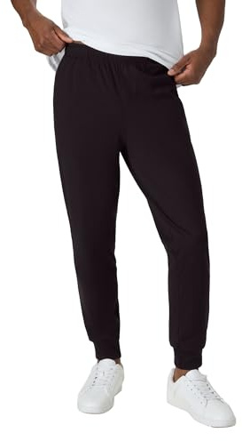 Hanes Originals Cotton Joggers, Jersey Sweatpants for Men with Pockets, 30 Inseam, Black