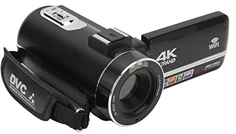 Caméra Vidéo Caméscope, Enregistreur D'appareil Photo Numérique HD 4K 48MP Zoom Numérique 18X 3.0in Écran Tactile WiFi Vlogging Caméra avec Télécommande, Batterie 1500mAh