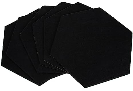 Alasum 6 st ljudabsorberande väggtavla akustisk 3D ljudabsorberande material akustisk panel ljudabsorberande panel Ktv tillbehör akustisk absorptionspanel polyester