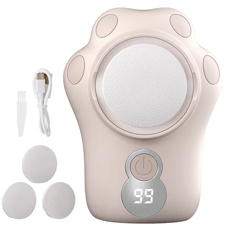 Racloir électrique pour callosités – Élimine les peaux mortes, charge rapide en 2 heures avec guide de lumière LED pour femmes, hommes, adultes, personnes âgées