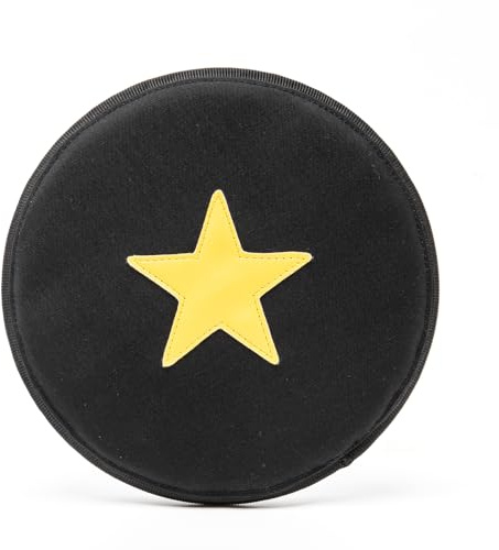 TSPRO Disque Volant pour Chien en Nylon Durable, Résistant aux Mâcheurs Agressifs, Flotte dans l'eau, Design Tactique, Idéal pour Chiens Moyens à Grands, Jeux Intérieurs et Extérieurs (Noir)