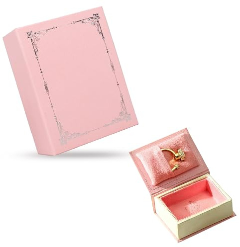 REKUA Vintage Book Style Small Jewellery Box, Travel Jewellery Organiser
