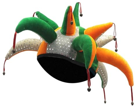 YIXANNX Comfortable Hat Gift With Bells Unique Fancy Clown Hat For Various Occasions For Parties And Festivals Halloween Party Cosplay Fancy Clown Gift Funny Costume Ball Tiaras Headgear Cloth