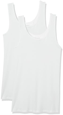 Amazon Essentials 2-pack Tank, Camicia Donna, Bianco (White), XX-Large (Taglia Produttore: )