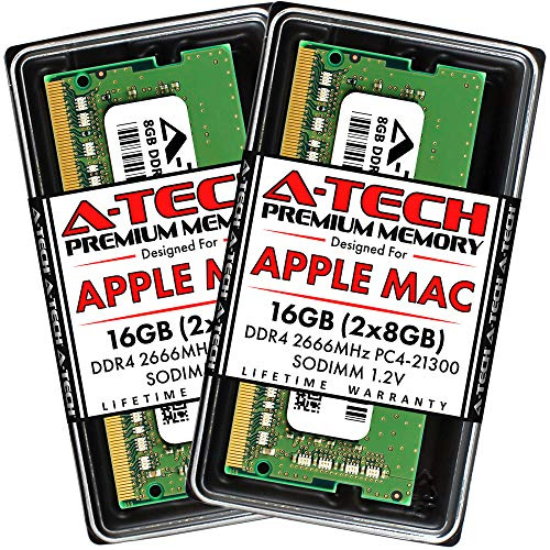 A-Tech 16GB Kit (2x8GB) RAM for Apple iMac & Mac mini (2018, 2019 & 2020) | DDR4 2666 MHz SODIMM PC4-21300 / PC4-21333 260-Pin SO-DIMM Memory Upgrade