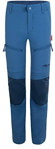 Trollkids Nordfjord Trekking Hose Zip Off, Mitternachtsblau, Größe 140