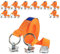 Safetytex Klemmschlossgurt 250kg mit Singlefitting - Spanngurt 5m x 25mm für Airlineschiene - Ratschengurt Zurrschiene - Zurrgurt 2-teilig - Sicherer Transport (10 Stück)