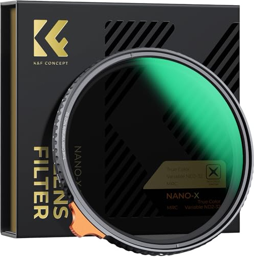 K&F Concept Nano-X ND-Vario True Color 1-5 Stop ND2-32 HD Slim Variable Filter för 52mm objektiv