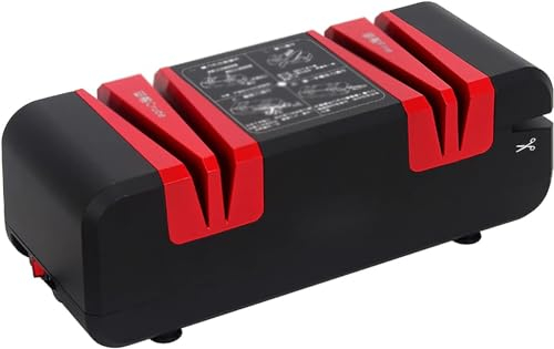 MAHWER Afilador de Cuchillos eléctrico for el hogar, afilador de Cuchillos automático Multifuncional for Cocina, práctico y práctico