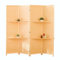 Paravent Raumteiler Holz, Klappbar Raumteiler Freistehend Sichtschutzwand, Raumtrenner Innen Outdoor Garten Balkon Terrasse, Raumteiler Bambus 4 Teilig Stellwand (170x200cm)