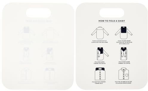 Amosfun Professionelles Hemd Faltbrett Aus Pp Kunststoff 12X10 Zoll Praktisches Falthilfe Für Kleidung T-Shirts Lang- Und Kurzarmhemden Zuhause Und Reise