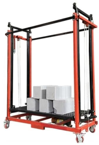Ponteggi di sollevamento elettrici Piattaforma di lavoro rampicante for ascensore da carico for ponteggi elettrici multifunzionali, con telecomando e ruote, for officina, magazzino, costruzione for in