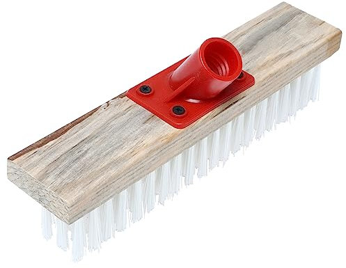 BEBEMOKO 1 x Nylon-Drahtbürste mit hartem Borstenkopf für effektive Moosentfernung, ideal für Terrassendielen und Außenoberflächen