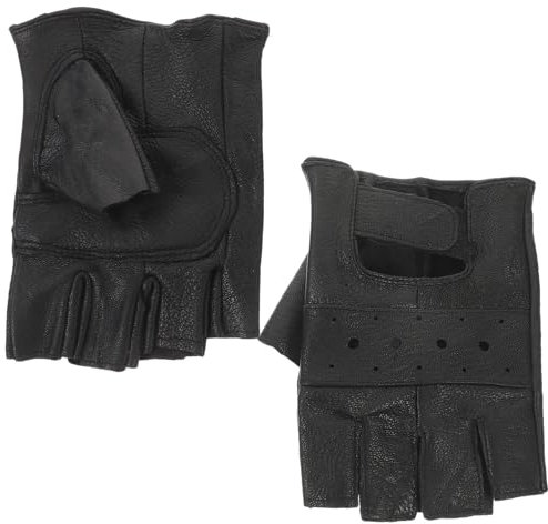 Happyyami 1 Paar Outdoor-Sporthandschuhe Fitness-Zubehör skihandschuhe Herren Yoga-Handschuhe Gewichtheber Handschuhe Gewichtheben Handschuhe Hebehandschuhe Trainingshandschuhe Leder Black