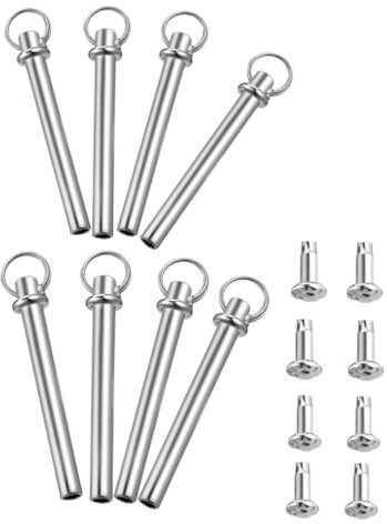 Cabilock 8sets Fan Nail and Pendant Accessories for Hand Fan Repair Metal Rivets and Nuts Crafting Accessories