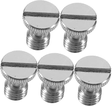 Yardenfun 5pezzi Vite Per Treppiede Vite Sgancio Rapido Realizzate in Materiale Di Ferro Compatte e Leggere Adatte Treppiedi Monopiedi e Tavole Sgancio Rapido Per Montaggio Stabile e Facile
