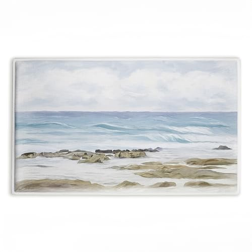 Stupell Industries Wave Therapy Rocky Shore, 30 x 18