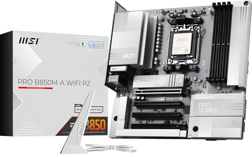 Msi Pro B850M-A Wifi Pz - Motherboard - Micro Atx - Socket Am5 - Amd B850 Chipsatz - Usb 3.2 Gen 2, UsB-C 3.2 Gen2, Usb 3.2 Gen 1 - 5 Gigabit Etherne