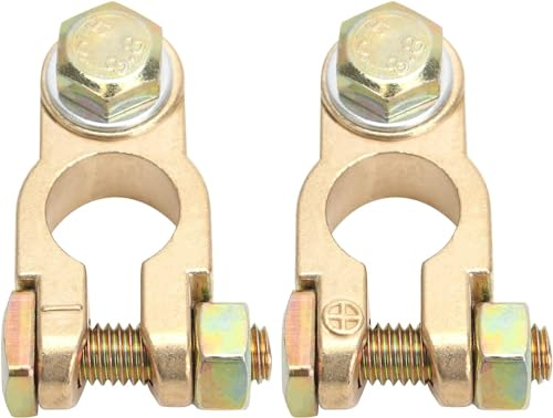 Ticeed 2 Stück Batterieklemmen, 12V 24V Batterie Polklemmen mit M8 Bolze Polklemmen Autobatterie Steckverbinder Pole Klemme Universal Anschlussklemmen für Pkw Lkw Boot Motorad