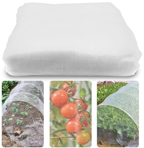 3x6M rete di insetti da giardino, rete di zanzara da giardino a maglia fine per verdure, fiori, frutta, piante