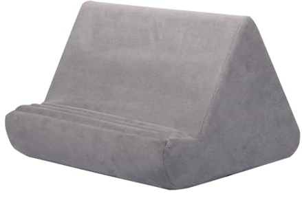 Generisch Support de tablette - Coussin souple avec poche latérale - Base en mousse confortable - Angle de vue réglable - Support portable léger - Repos rond pour lit canapé lit