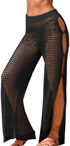 EBANKU Crochet Plage Couvrir Pantalon pour Les Femmes