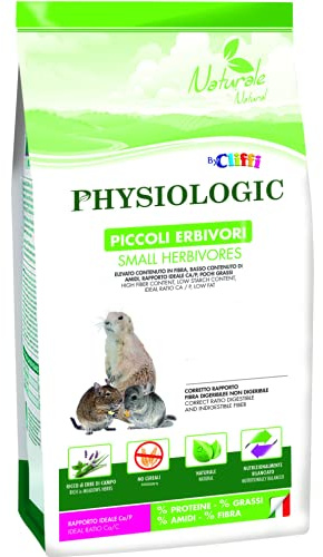 Cliffi Physiologic Erbivori - Mangime completo per cincillà, degu, cane della prateria - 800 g