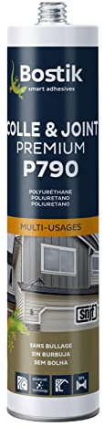 Bostik Mastic Colle Flexpro PU 790 – Colle et Jointe Tous Matériaux – Multi-Usages – Intérieur/Extérieur et Milieux Humides – Formule Polyuréthane Haute Performance – Couleur : Gris – 300 ml